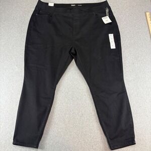 Signature Levi Skinny Jeans Womens 26 Black Totally Shaping Pull-On Curvy NWT